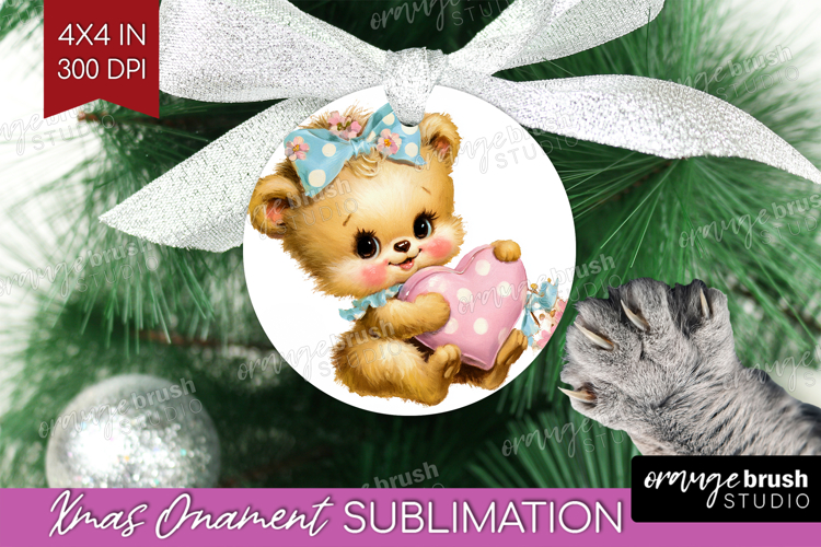 Retro Easter Ornament PNG - Cute Animal PNG Sublimation