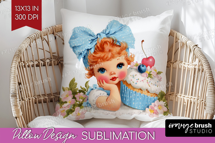Retro Easter Pillow Sublimation - Cute Animal Pillow Cover
