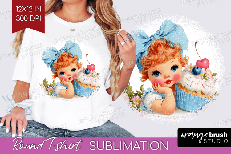 Retro Easter Round Tshirt Background - Cute Animal PNG