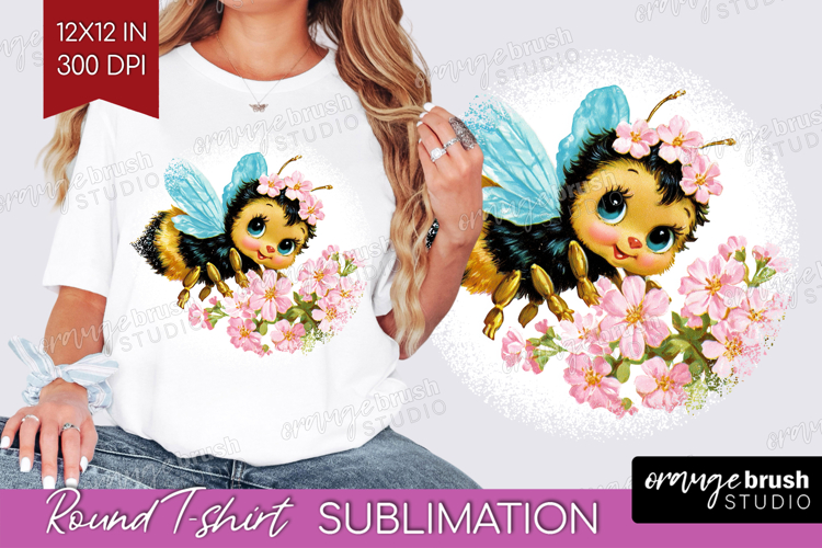 Retro Easter Round Tshirt Background - Cute Animal PNG