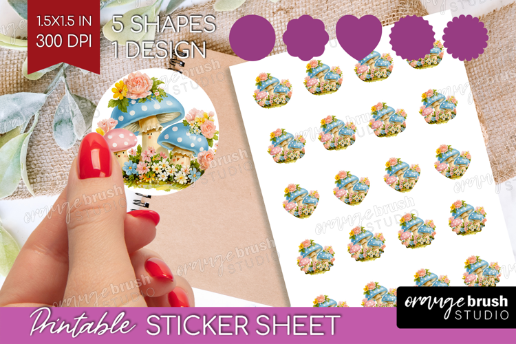Retro Easter Round Sticker - Cute Animal Printable Sticker