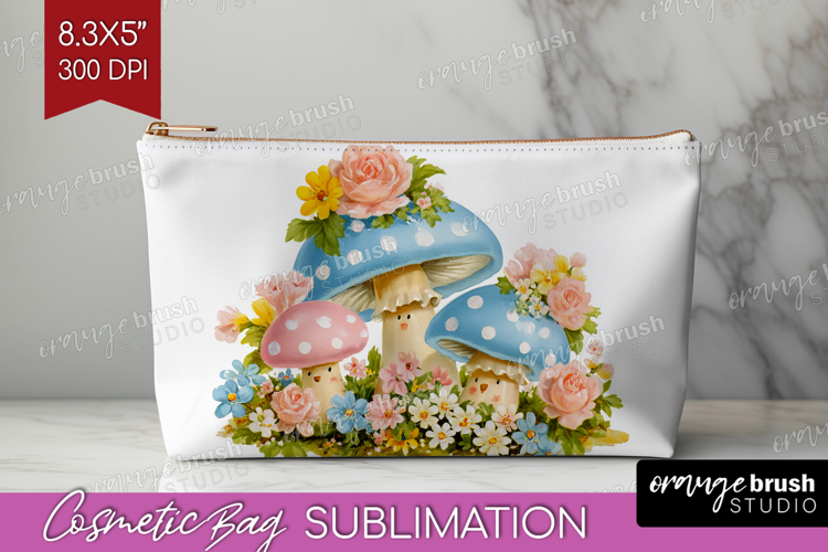 Retro Easter Cosmetic Bag - Cute Animal Makeup Bag PNG
