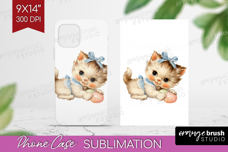 Retro Easter Phone Case PNG - Cute Animal Case PNG