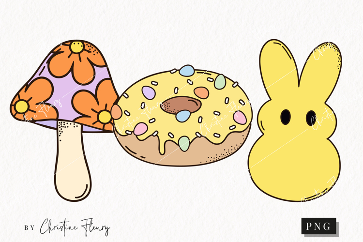 Retro Easter Clipart | Easter PNG