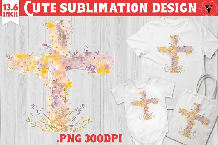 Easter Cross Clipart Image 24