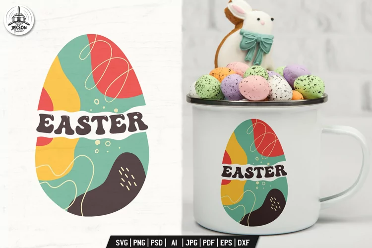 Easter Egg, Easter Sublimation, Easter Design with Ornament