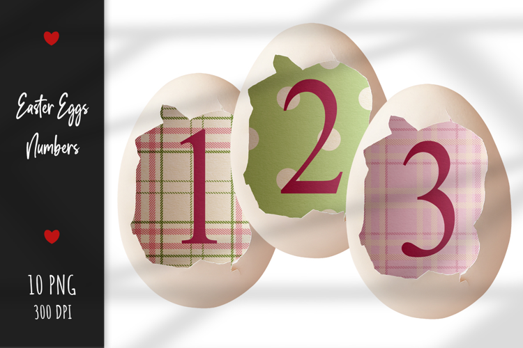Easter Eggs. Spring Numbers