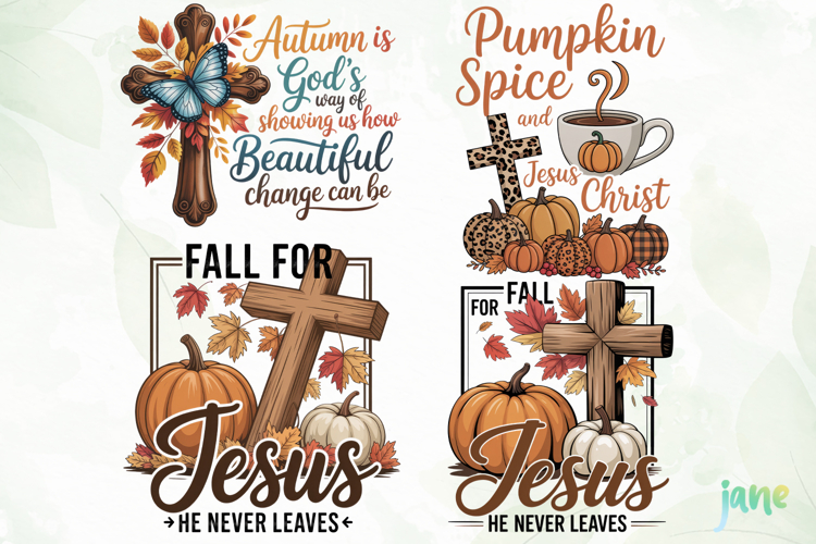 Retro Fall PNG Clipart