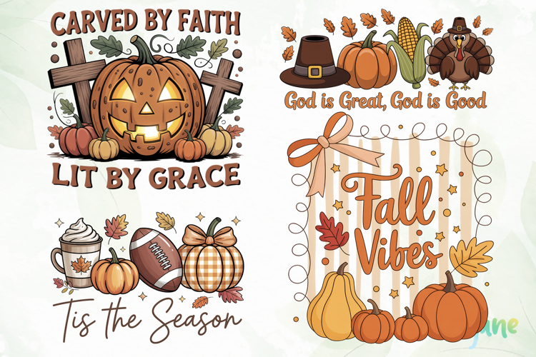 Retro Fall PNG Clipart