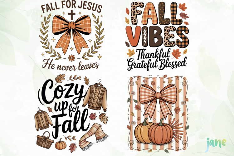 Retro Fall PNG Clipart