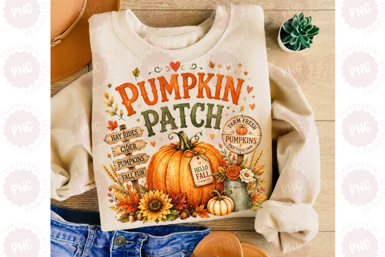 Retro Fall Pumpkin PNG Pumpkin Patch PNG