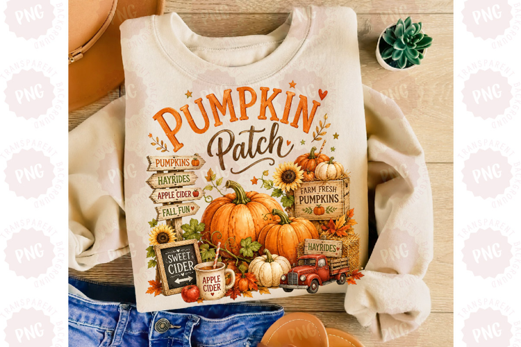 Retro Fall Pumpkin PNG Pumpkin Patch PNG
