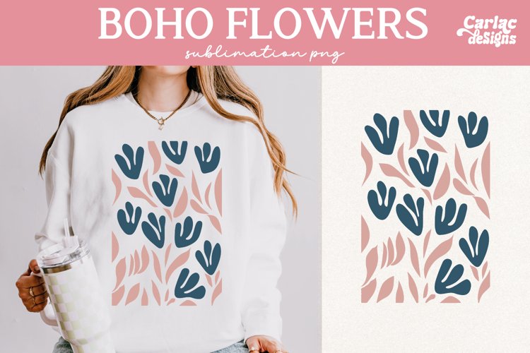 Retro Flowers Sublimation