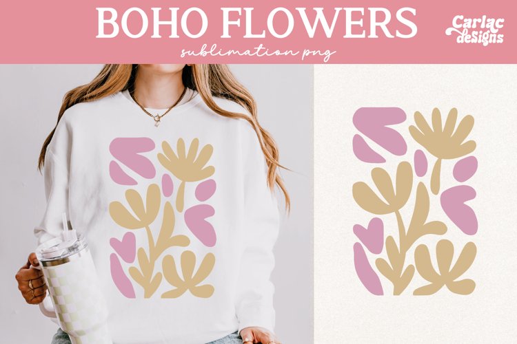 Retro Flowers Sublimation