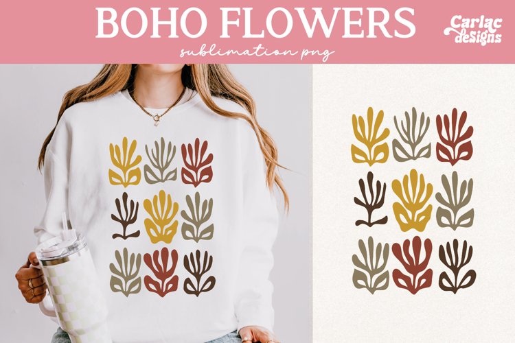 Retro Flowers Sublimation