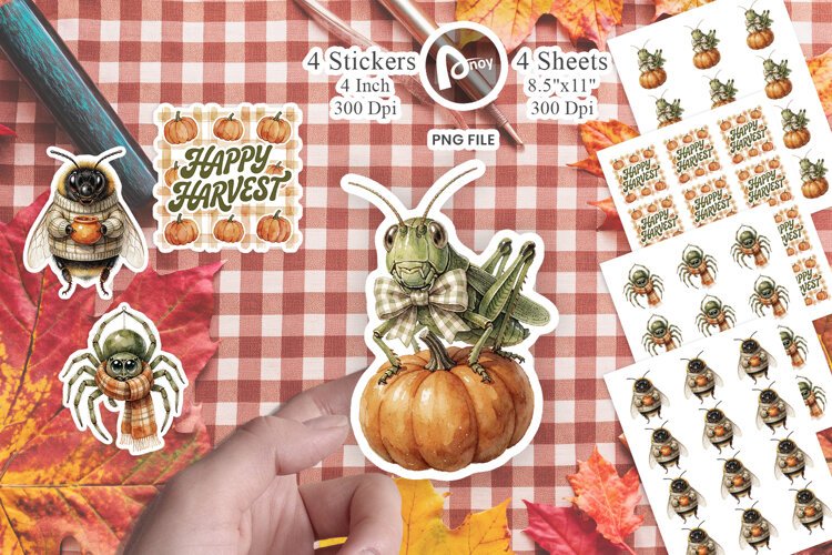 Harvest Bug Buddies Sticker example image 1