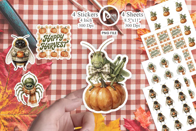 Harvest Bug Buddies Sticker