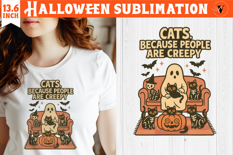 Retro halloween sublimation | Spooky clipart
