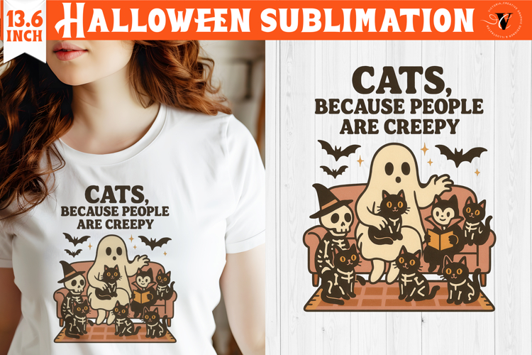 Retro halloween sublimation | Spooky clipart