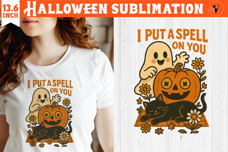 Retro halloween sublimation | Spooky clipart