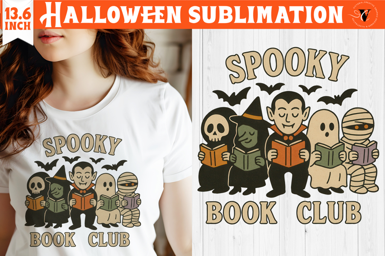 Retro halloween sublimation | Spooky clipart