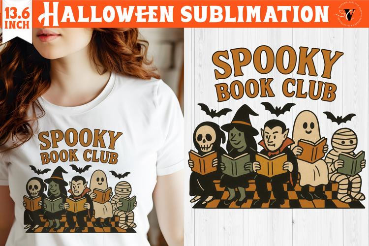 Retro halloween sublimation | Spooky clipart