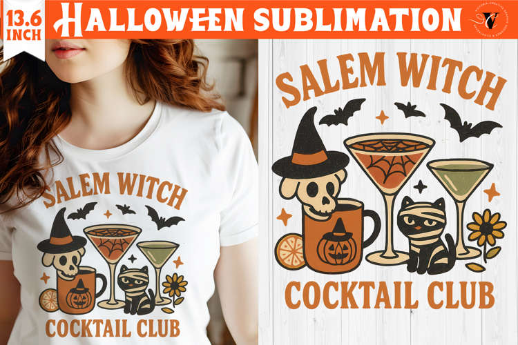 Retro halloween sublimation | Spooky clipart