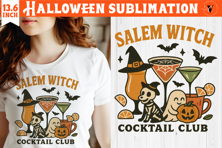 Retro halloween sublimation | Spooky clipart