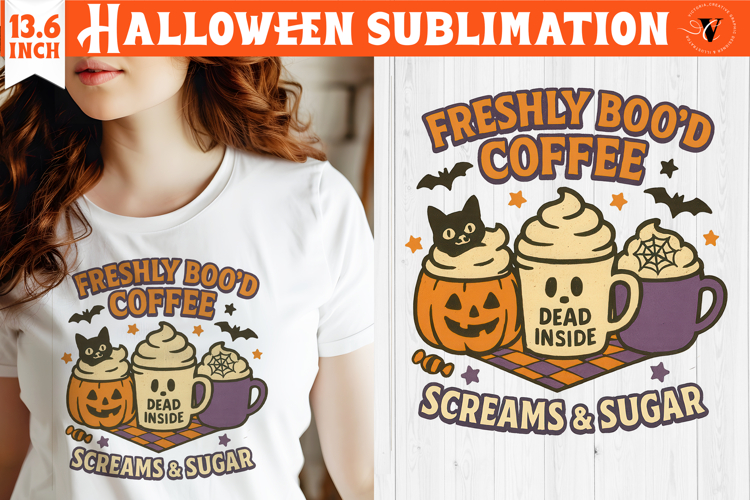 Retro halloween sublimation | Spooky clipart