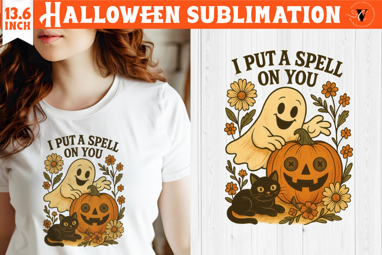 Retro halloween sublimation | Spooky clipart