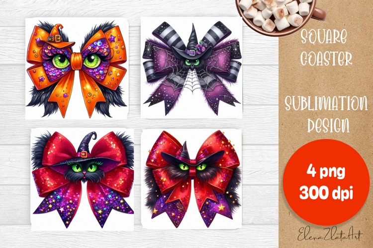Halloween bow Coaster Design, fantasy bow png