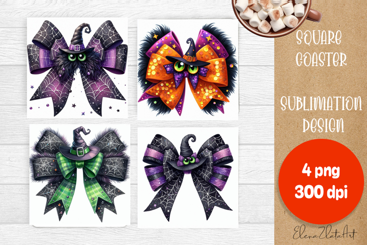 Halloween bow Coaster Design, fantasy bow png
