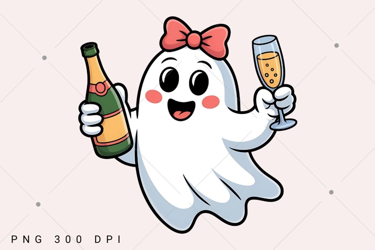 Halloween Coquette Ghost PNG, Halloween Ghost PNG, Spooky