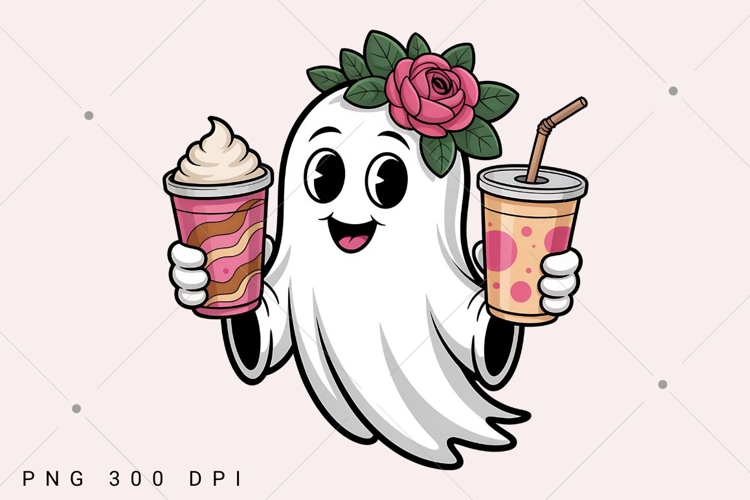 Halloween Coquette Ghost PNG, Halloween Ghost PNG, Spooky