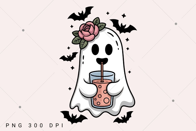 Halloween Coquette Ghost PNG, Halloween Ghost PNG, Spooky