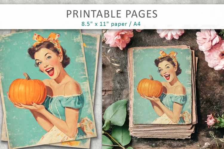vintage pin-up halloween