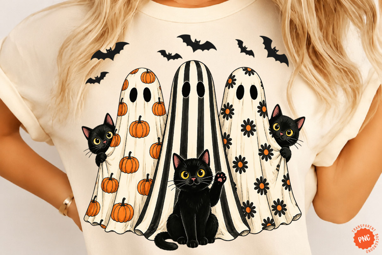 Retro Halloween PNG, Summerween Ghost Design