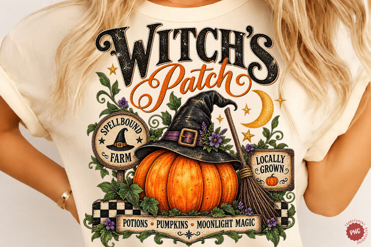 Retro Halloween Pumpkin PNG example image 1