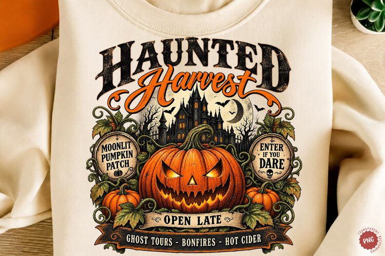 Retro Halloween Pumpkin PNG example image 1