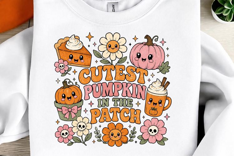 Retro Halloween Sublimation PNG, Ghost Pumpkin Designs
