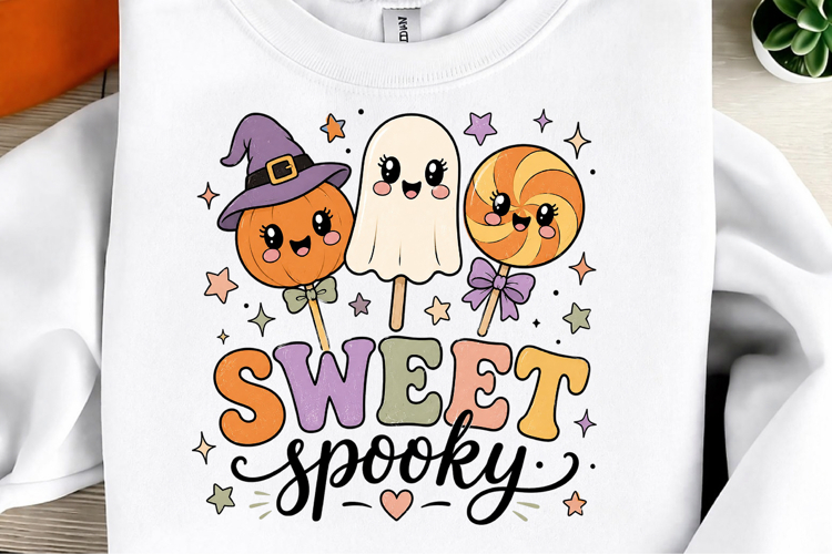 Retro Halloween Sublimation PNG, Ghost Pumpkin Designs