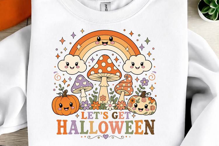 Retro Halloween Sublimation PNG, Ghost Pumpkin Designs