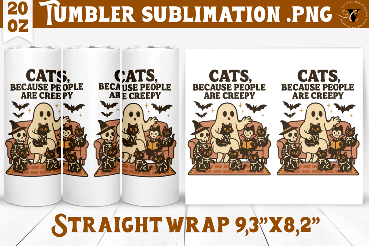 Tumbler Sublimation | Retro halloween | Spooky