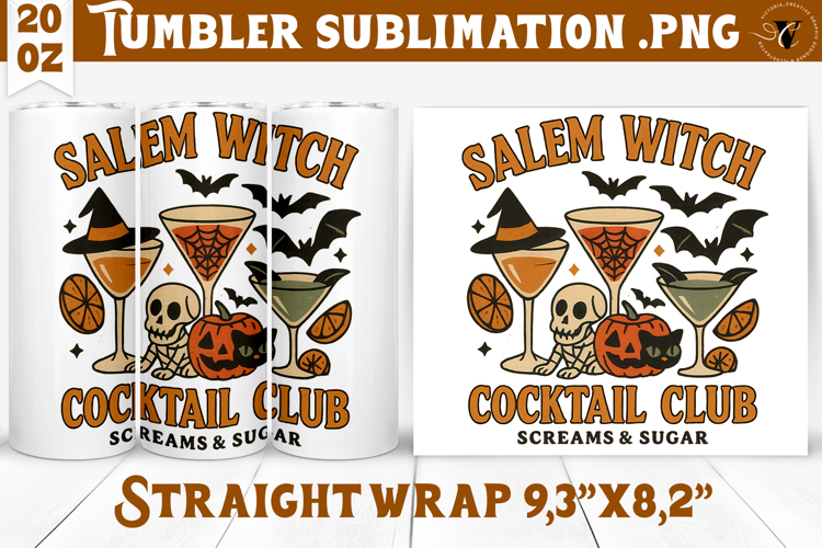 Tumbler Sublimation | Retro halloween | Spooky