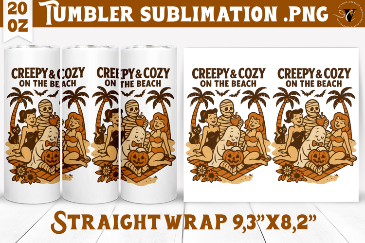 Tumbler Sublimation | Retro halloween | Spooky