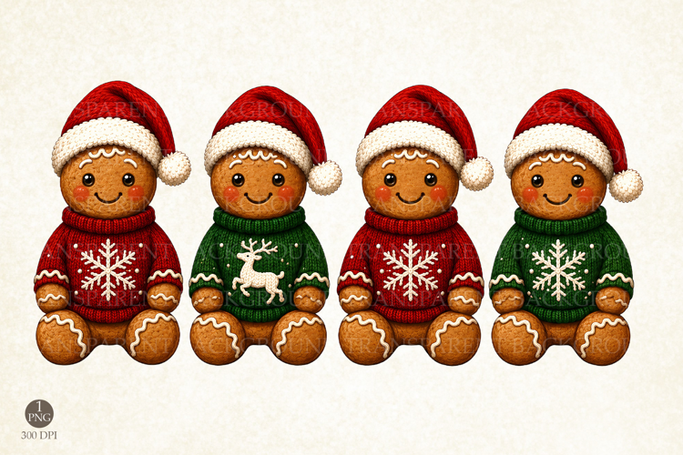 Retro Holiday Gingerbread Sublimation, Cute Baking Winter PN