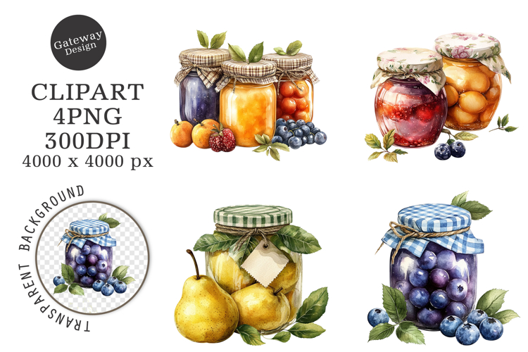 Retro Jam Summer Clipart Png example image 1
