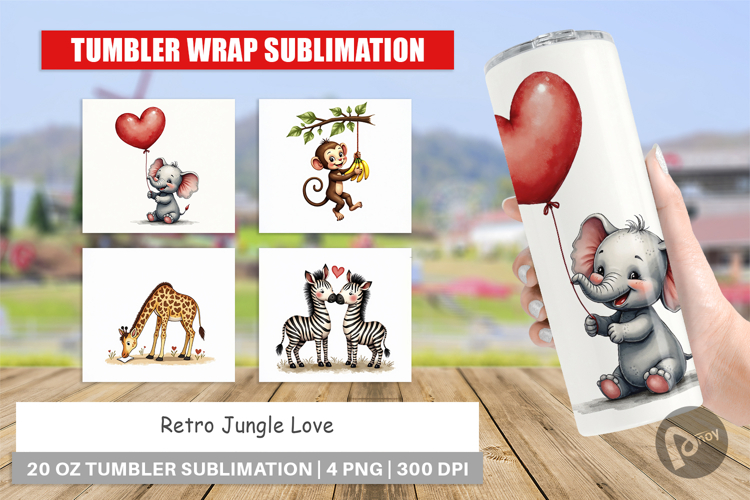 Jungle Love Valentine Tumbler