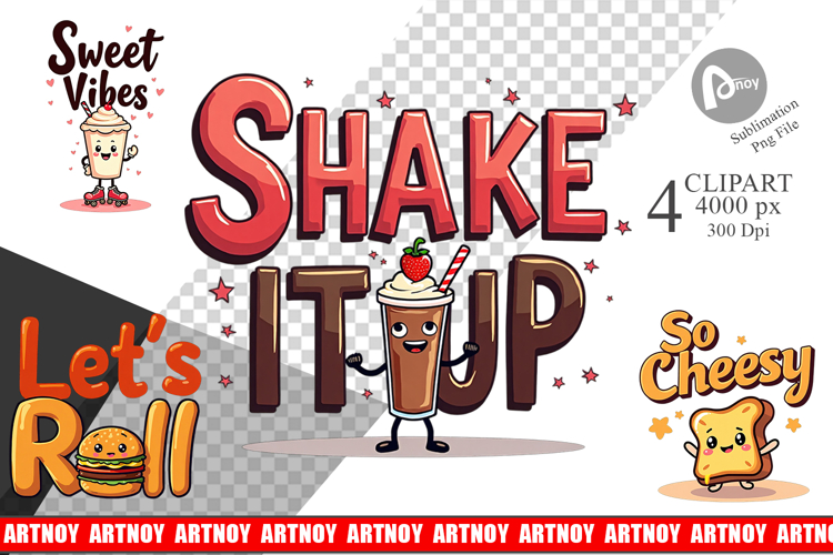 Retro Diner Delights Clipart