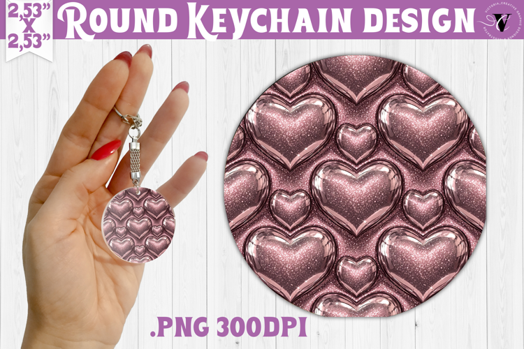 Vintage vibe Round keychain | Y2K glamorous style